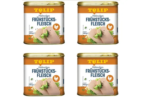 TULIP Wurstkonserve 340g Hähnchen-Frühstücksfleisch Hähnchenfleisch (80), Original Dänische Delikatesse