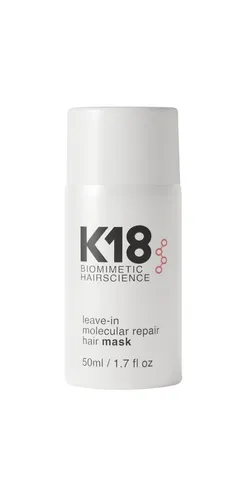 K18 Haarmaske mit K18PEPTIDE™ – Schnelle Haarreparatur in 4 Minuten, 50ml - Die K18 Haarmaske bietet in nur 4 Minuten intensive Pflege für geschädigtes Haar. Mit K18PEPTIDE™ wird das Haar gestärkt und die Elastizität verbessert, ideal für die schnelle Haarpflege.