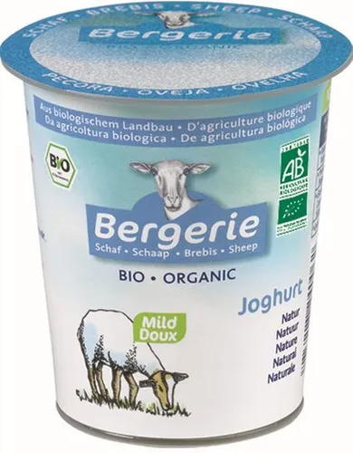 NATÜRLICHER SCHAFJOGURT, BIO, 125 g - BERGERIE von BERGERIE (nabiał z mleka owczego i koziego)