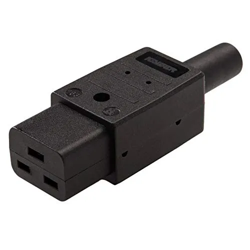 PremiumCord Netzanschluss 230V Buchse 16A, IEC C19, IEC60320, Farbe schwarz