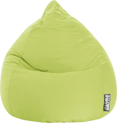 SITTING POINT only by MAGMA Sitzsack Easy XL - Grün, 220 Liter - Sitzsack für Wohnen, Jugendzimmer oder Kinderzimmer, aus hochwertiger Mikrofaser, leicht und bequem, ideal für entspannte Stunden.
