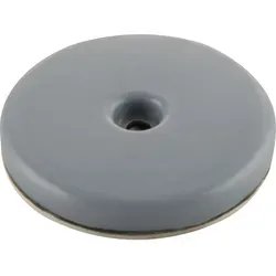 Produktbild Teflongleiter rund mit Schraube, Ø 50 mm, graublau
