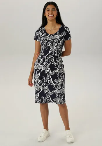 Sommerkleid ANISTON SELECTED, Damen Gr. 44, blau von Aniston