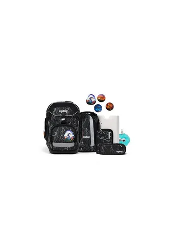 ergobag Schulranzen pack Set Bundle (7-tlg.) – Ergonomisch und individuell - Der ergobag pack bietet eine perfekte Passform für jedes Kind. Mit einem anpassbaren Rückensystem und einzigartigen Designs aus recycelten Materialien ist er ideal für den Schulalltag.