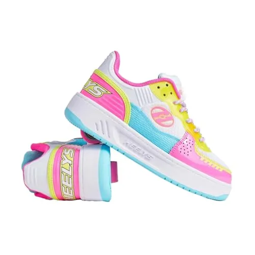 HEELYS Rezerve Fn Schuhe mit Rollen, Weiß - Stylische Schuhe mit integrierten Rollen für ein einzigartiges Gleiten. Gepolsterte Zunge und Kragen sorgen für hohen Komfort. Ideal für Freizeitaktivitäten und ein modisches Statement.