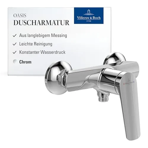 Villeroy & Boch Duscharmatur Oasis Mischbatterie - Duscharmatur, moderne Technik mit SmartPressure für konstanten Wasserdruck und AirPlus für wassersparenden Komfort.