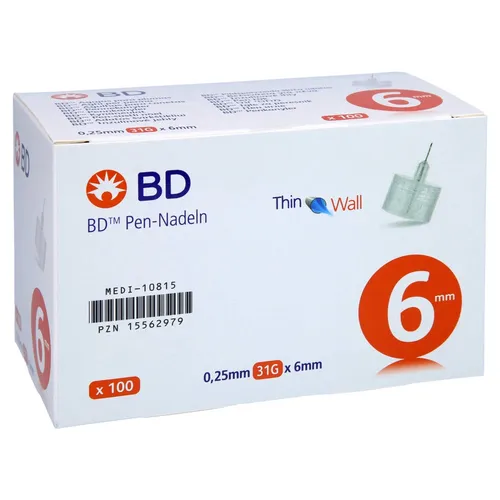 BD Pen-Nadeln 0,25x6 mm