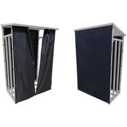 Grasekamp Kaminholzregal Wetterschutz Set 130x130 cm
