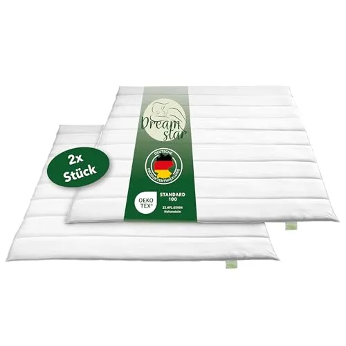 DREAMSTAR Eco 2er Set Winter Bettdecken | perfekte Wärme für die kalte Jahreszeit - Bettdecken 135 x 200 cm, aus schadstofffreier Mikrofaser mit bauschiger Eco Faserfüllung, waschbar bis 40 Grad, ideal zum Einkuscheln und Öko-Tex zertifiziert.