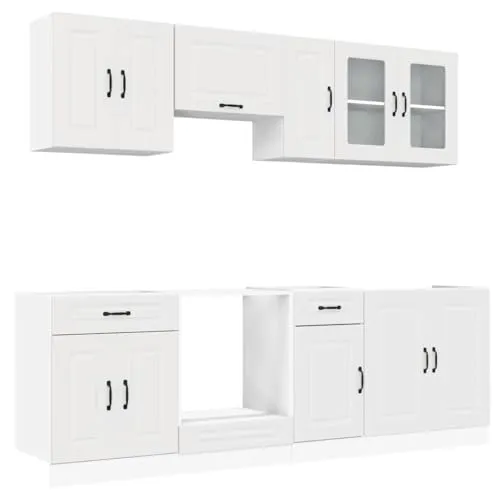 vidaXL 8-TLG. Küchenschrank-Set Kalmar Weiß von vidaXL