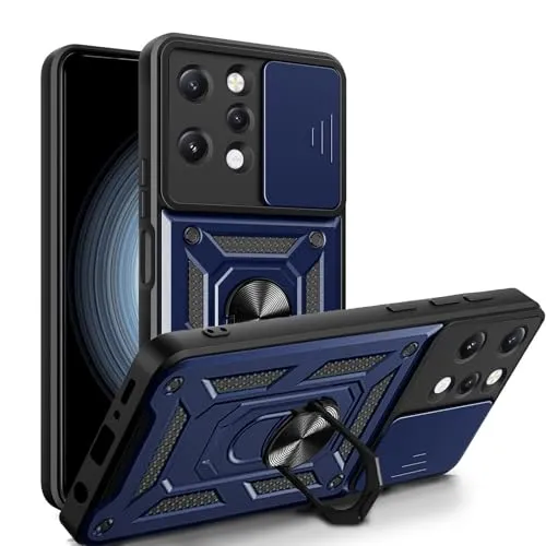 betterfon Handyhülle für Xiaomi Redmi 12 | Stoßfest & Kratzfest | Mit Kameraschutz, Anti-Fingerabdruck & robustem Panzerschutz-Design | Blau