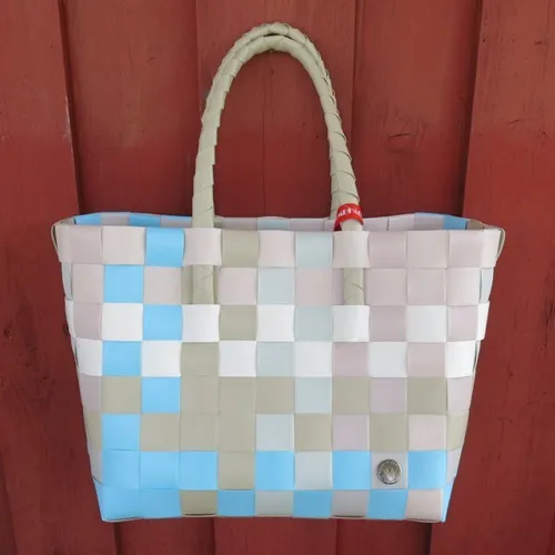Witzgall ICE BAG 5010 27 Shopper blau rose beige Einkaufskorb Einkaufstasche