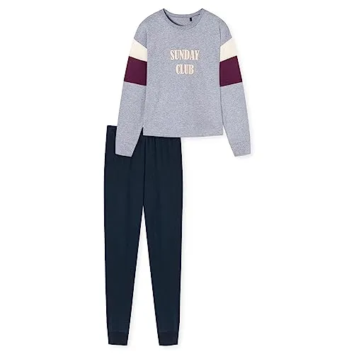 Schiesser Mädchen Schlafanzug Set Pyjama aus Frottee-Fleece - Schlafanzüge für Mädchen, bequeme Passform aus 100% Organic Cotton, ideal für kuschelige Nächte und süße Träume.