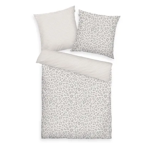TOM TAILOR Satin-Bettwäsche LEO LOOK, 135 x 200 cm in weiß von Tom Tailor