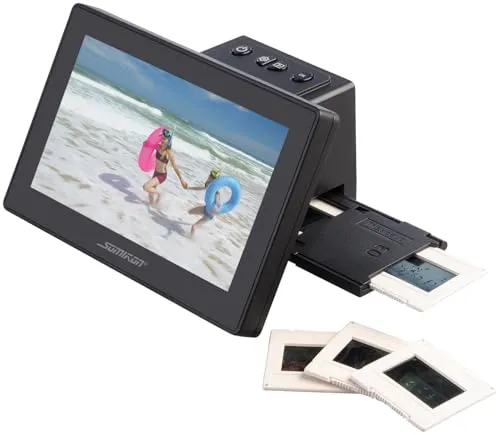 Somikon Dia Scanner: Stand-Alone-Dia- & Negativscanner, 17,8 cm/7