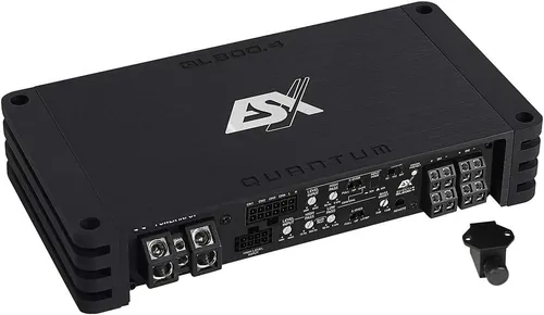 ESX QL800.4 4-Kanal Class D Digital Verstärker - Car-HiFi-Endstufen mit 800 Watt RMS Leistung, ideal für platzsparende Installationen und bietet hervorragende Soundqualität dank feiner Class-D Technik.