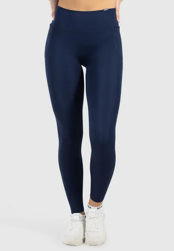 Smilodox Leggings Kelsy, High Waist Sportleggings V-Bund & seitlichen Eingrifftaschen nahtlos im Schritt, figurformende elastische Yogahose, Sport Freizeit
