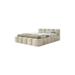 Selsey Cloudy Low Polsterbett 200x200 cm in beige von Selsey