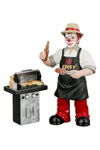 GILDE Clown Chefgriller aus Kunstharz, Grillgeschenk von GILDE