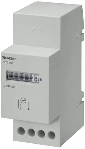 Siemens Dig.Industr. Zeitzähler 7KT5801 - Sonstige SPS-Peripheriemodule, präzise Zeitmessung für industrielle Anwendungen mit 10-27V DC Betriebsspannung.
