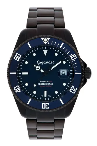Gigandet Automatikuhr SEA GROUND - Wasserdichte Taucheruhr mit Sekundenstopp - Armbanduhren mit 300m Wasserdichtigkeit, kratzfestem Mineralglas und präzisem Seiko Automatikwerk für Herren, ideal für Sport und Alltag.