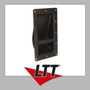 Adam Hall Hardware 34001 Schalengriff Stahl schwarz pulverbeschichtet