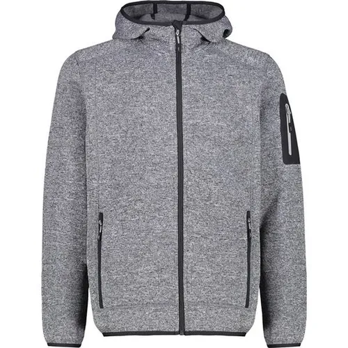 CMP Herren Fleece Hoodie Jacke XL, blau - Fleecejacke für Herren in Größe XL, atmungsaktiv und ideal für Sport und Freizeit mit optimalem Tragekomfort.