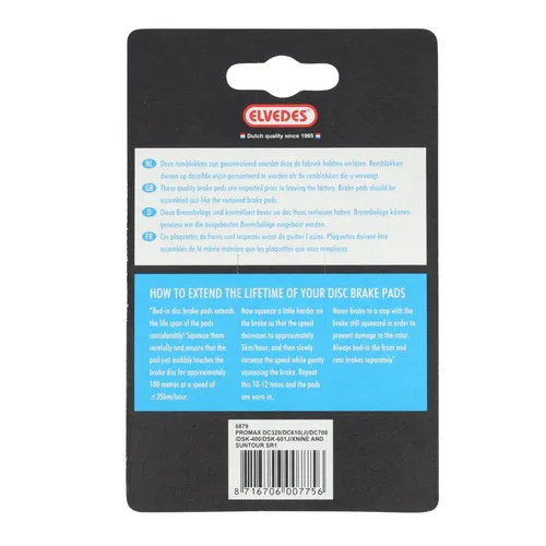 Bremsscheibe VTT Promax DSK-400, DSK-610, Xnine (Elvedes Soft Organic) (Paar auf