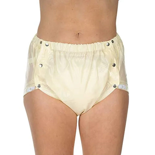 Suprima Inkontinenz-Slip PVC mit verstellbarem Beingummi in Softgelb XL