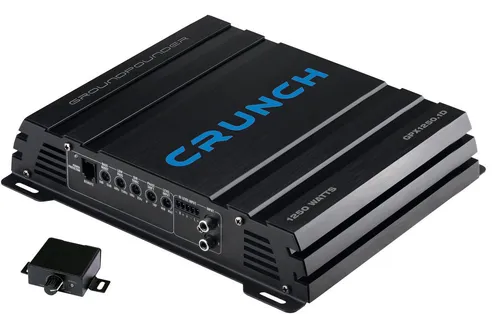 CRUNCH GPX1250.1D Auto-Verstärker - 1-Kanal Car-HiFi-Endstufe mit 1250W MAX, ideal für kraftvollen Bass und klare Klangerlebnisse. Ausgestattet mit Subsonic-Filter und Basspegel-Fernbedienung für individuelle Anpassung.