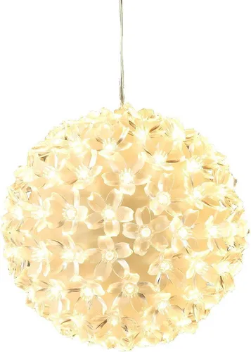 Bambelaa! 100er LED Lichterkugel Leuchtkugel warmweiss Weihnachtsdeko Ball Weihnachtsbeleuchtung Weihnachten ca 15 cm