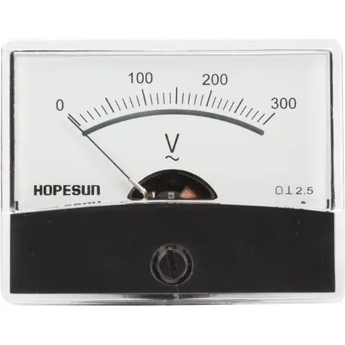 Velleman ANALOGES EINBAU-SPANNUNGSMESSGERÄT 300 V AC / 60 x 47 mm (AVM60300)
