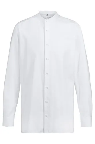 GREIFF Langarmhemd Greiff Corporate LANDHAUS Herren Langarm Stehkragen Regular Weiß