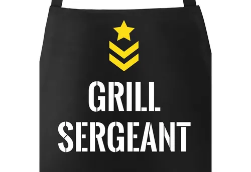 MoonWorks Grillschürze Grill Sergeant Grill-Schürze für Herren mit Spruch, mit kreativem Aufdruck