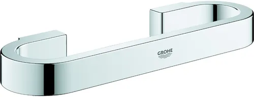 Grohe Selection Wannengriff 41064000 - 30 cm, verdeckte Befestigung, chrom - Behinderten-Bedarf: Robuster Metall-Wannengriff mit eleganter StarLight Oberfläche für sicheren Halt und stilvolles Design im Bad.