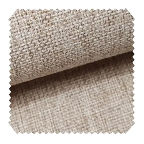 novely® LARISO - Gewebter Polsterstoff - Melierter Möbelstoff - Flachgewebe - Meterware 1lfm | Farbe: 07 Creme Beige