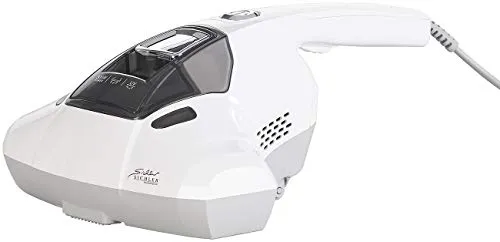 Sichler Milbenstaubsauger SMD-21: 2in1 mit UV-C Desinfektion - Effektive Milbenabwehr mit UV-C-Licht, das Keime und Viren tötet. Ideal für Allergiker dank waschbarem HEPA-Filter und Vibrationstechnik zur Staub- und Milbenentfernung. Perfekt für Matratzen und Polstermöbel.
