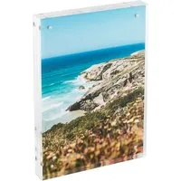 HMF 46973 Magnetischer Bilderrahmen aus Acrylglas 15 x 21 cm Transparent