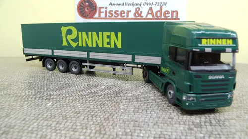 Wiking H0 051804 Pritschensattelzug Scania R 420 Topline Rinnen Neu OVP