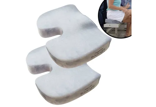 Best Direct® Orthopädisches Sitzkissen Backright Seat Cushion - Orthopädisches Sitzkissen für Druckentlastung des Steißbeins, ideal für langes Sitzen im Büro oder Zuhause. Medizinprodukt für mehr Komfort.