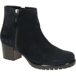 Gabor Damen Klassische Stiefeletten - Dark-Blue (Flausch) - Wanderschuhe mit elegantem Design und 5 cm Blockabsatz, aus hochwertigem Rauleder und Microfutter für optimalen Tragekomfort.