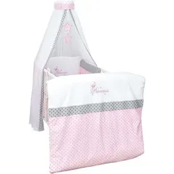 Baby Delux 4-teiliges Bettset Princess Stars in grau von Baby-Delux