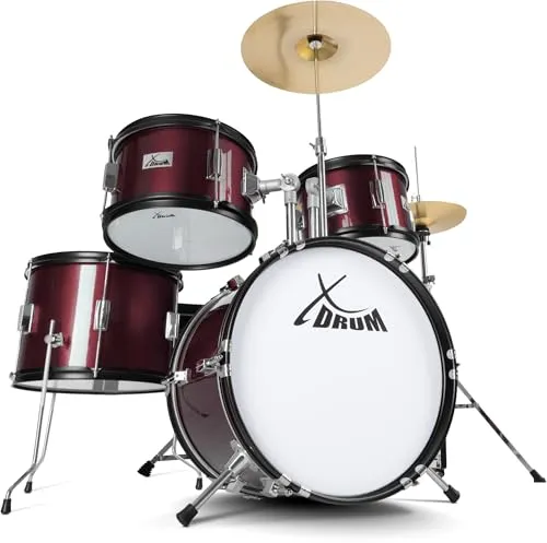 XDrum Junior Pro Kinder Schlagzeug Red inkl. Schule von XDrum
