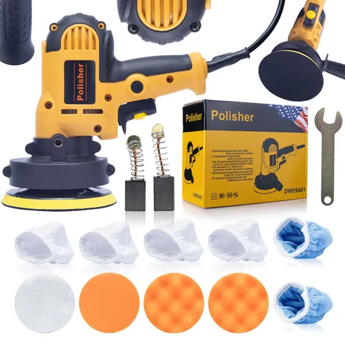 Rosfix Auto Poliermaschine 700W mit 10 Polierpads