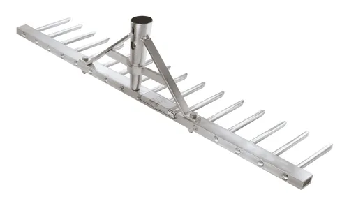 Idealspaten Rechen ALU 16 Zinken - 620 mm Arbeitsbreite - Hochwertiger Rechen aus Aluminium mit 16 Zinken für effizientes Arbeiten im Garten, leicht und langlebig.