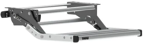 Thule Single Step 500 elektrische Einstiegsstufe 12 V - Treppenstufe aus Aluminium für den Außenbereich, bietet eine einfache und sichere Einstiegshilfe mit modernem Design.