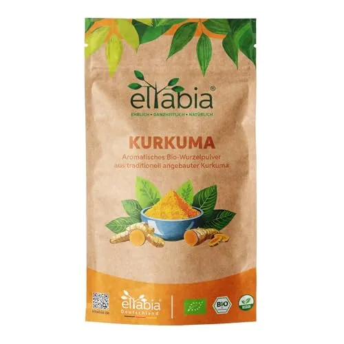 Bio Kurkuma Pulver 1kg | Curcuma gemahlen in Rohkostqualität | Premium Kurkumin