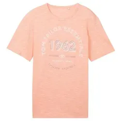 TOM TAILOR T-Shirt T-Shirt Kurzarmshirt (1-tlg., 1) orange L (50/52)