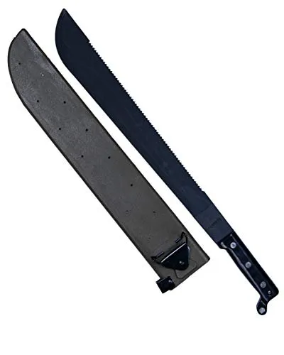 Mil-Tec Nein Machete 15530000 - Robuste Machete mit Säge - Machete mit PVC-Scheide und stabiler Bakelit-Griffschale, ideal für Outdoor-Abenteuer und Gartenarbeiten.