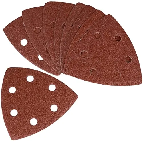 FERM Delta Schleifpapier, 10-Stück, K120, Rot